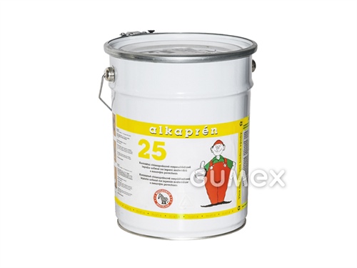 Lepidlo Alkaprén 25, lepí nenasiakavé materiály, 5l, guma/guma, guma/kov